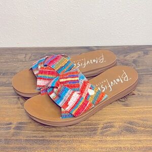 Blowfish Women's Colorful Striped Sandals